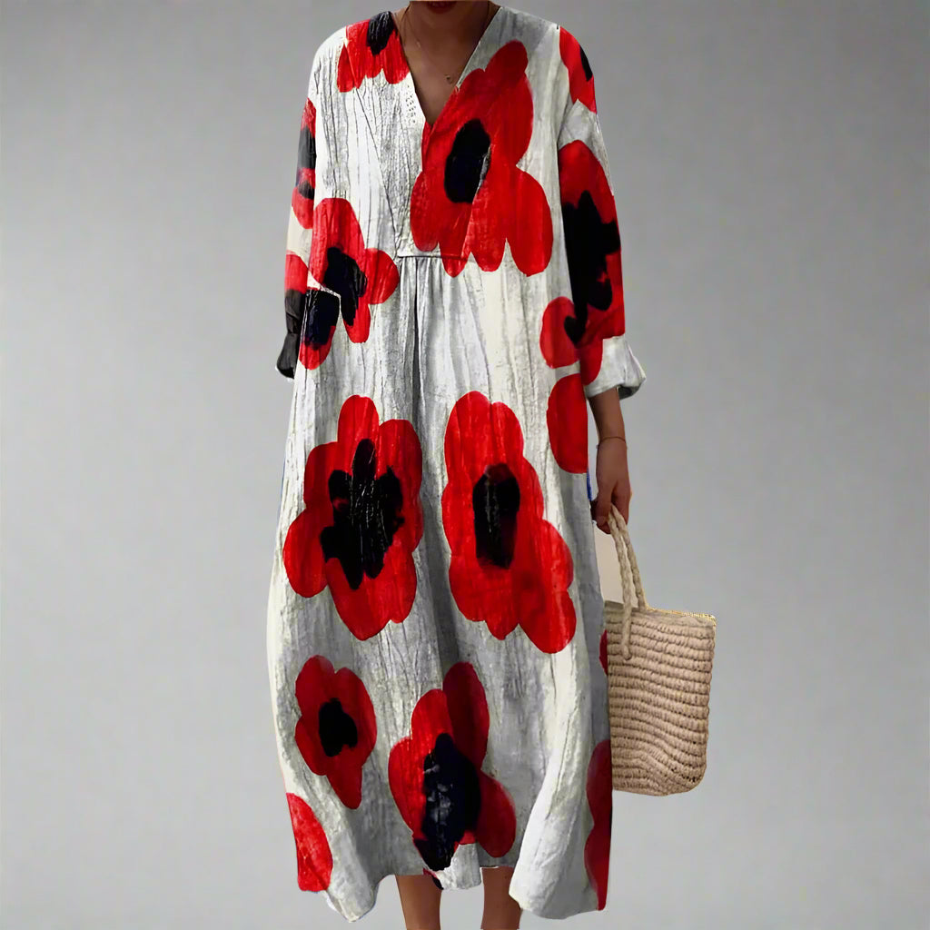 Dina | Elegant Geometric Dress