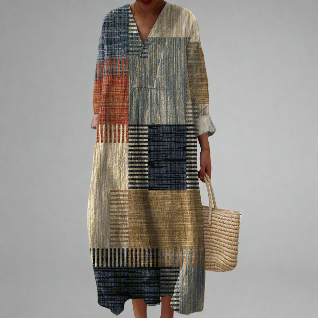 Iris | Elegant Geometric Dress