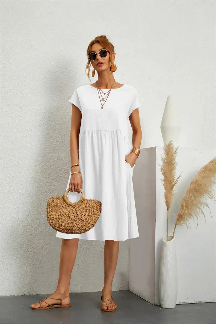 Sage | Casual Pocket Dress