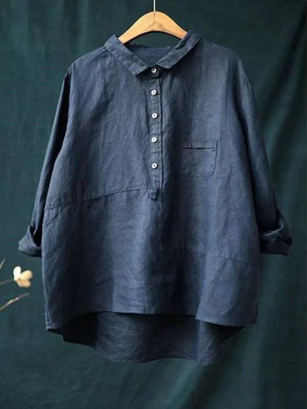 Rhea | Women's Linen Long Sleeve Shirt