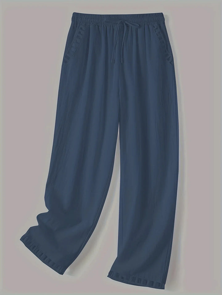 Tracey | Contrast Trim Cropped Pants