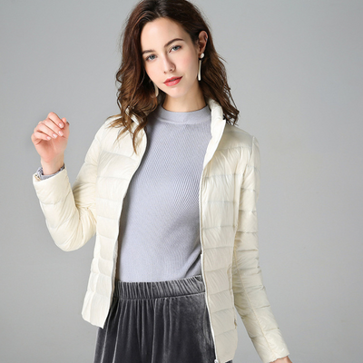 Myra | Ultra-light down jacket with sophisticated pleats