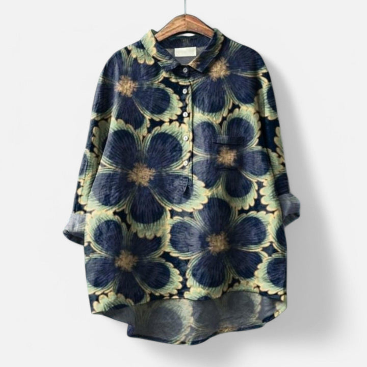 Kiara™ | Stylish Loose-Fit Floral Blouse