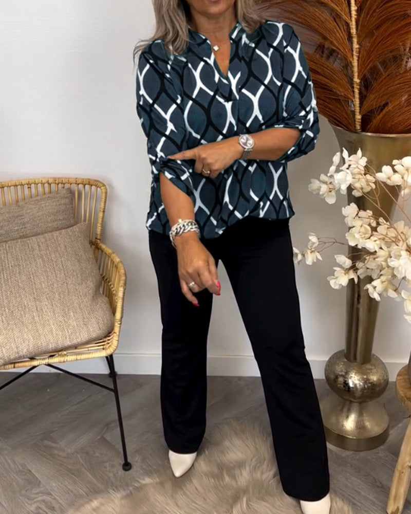 Nora | Blouse With Graphic Print