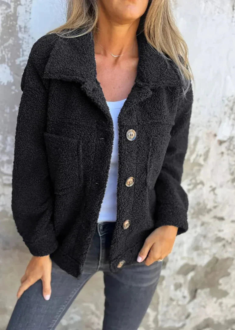 Katia | Soft fleece jacket with buttons