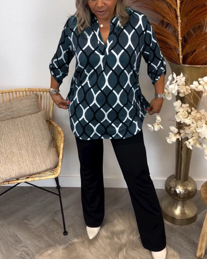 Nora | Blouse With Graphic Print