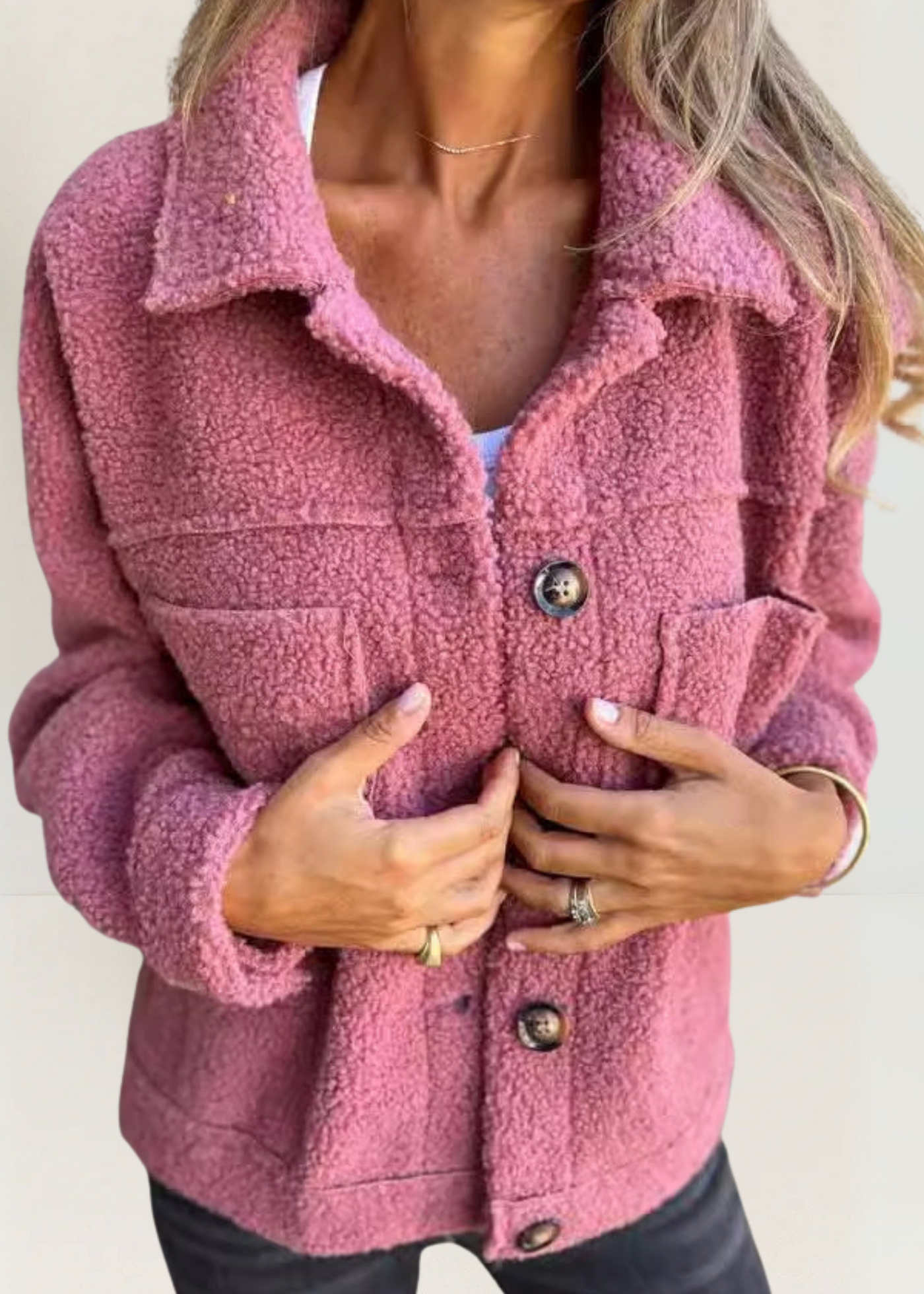 Katia | Soft fleece jacket with buttons