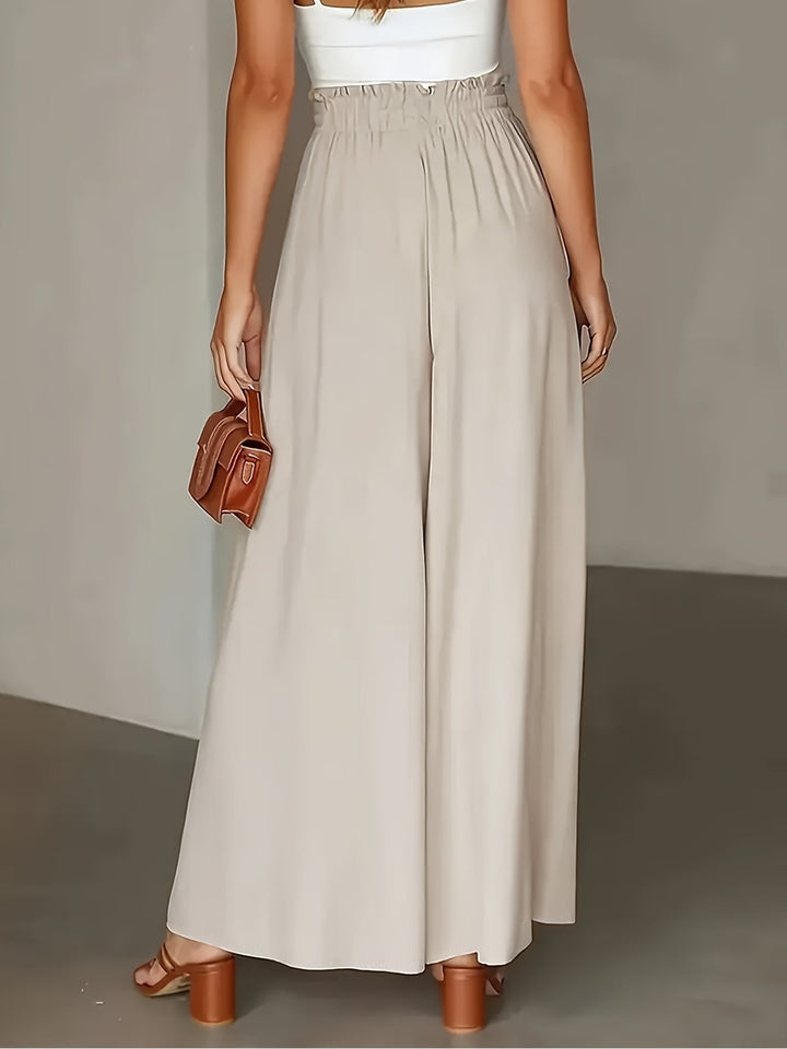 Lisa | Airy linen trousers with elastic waist