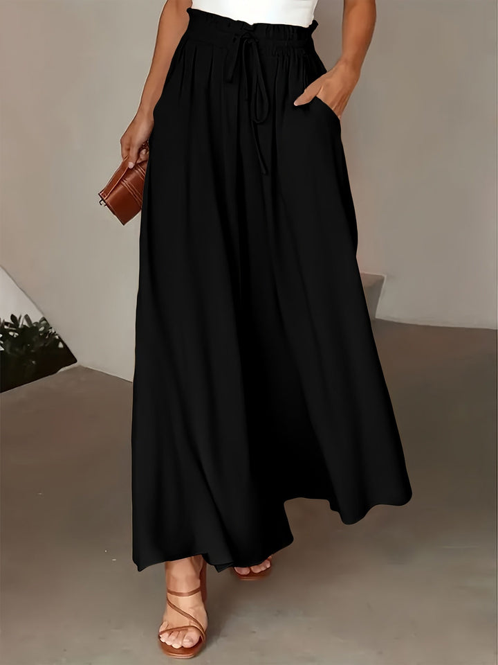 Lisa | Airy linen trousers with elastic waist