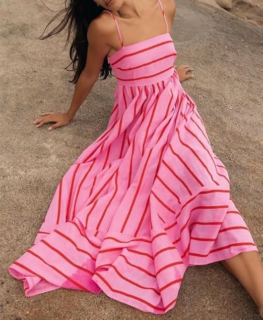 Rosa | Sunset Vibes Maxi Kleid