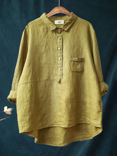 Rhea | Women's Linen Long Sleeve Shirt