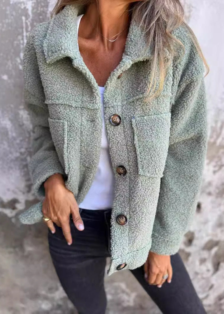 Katia | Soft fleece jacket with buttons