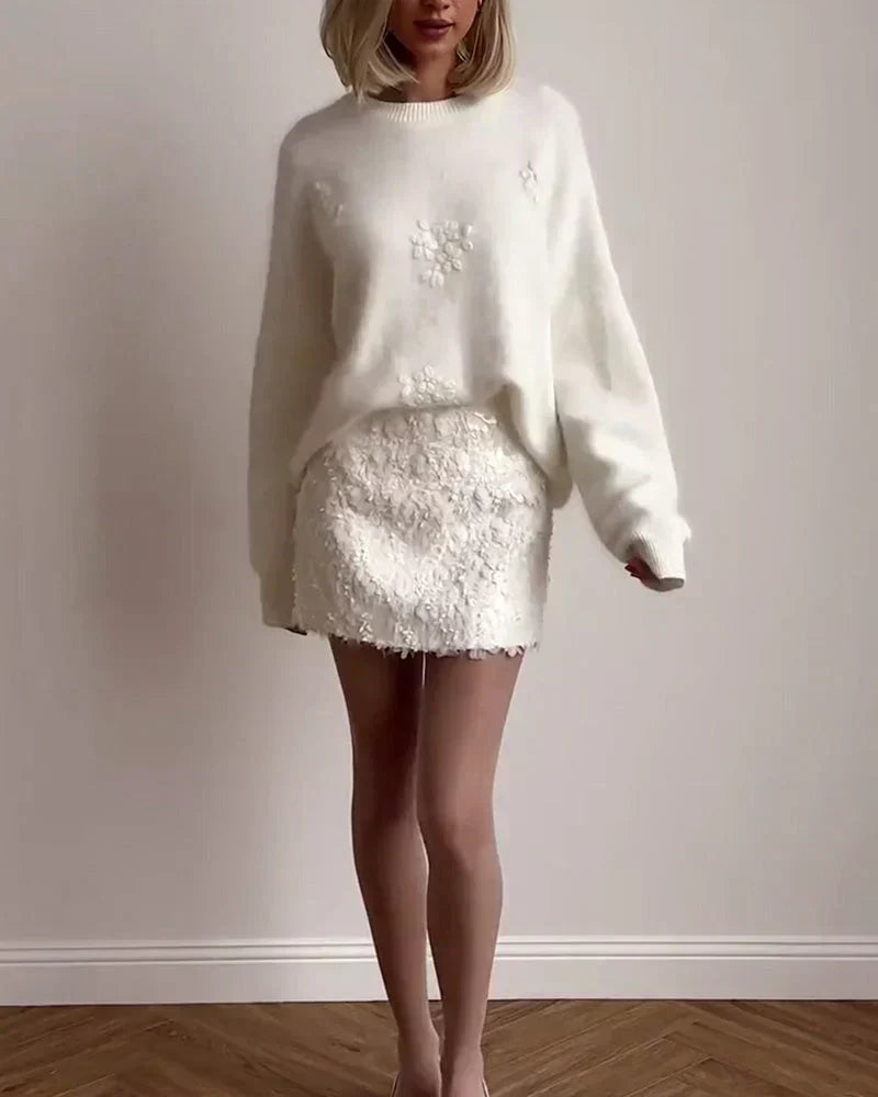 Anna™ | Embroidered Floral Sweater