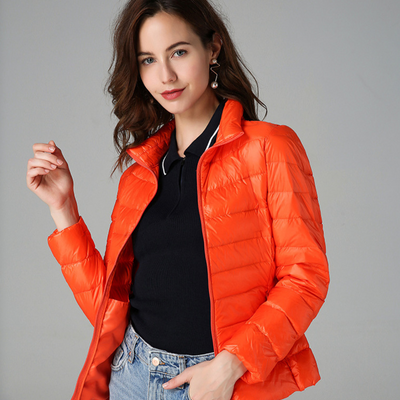 Myra | Ultra-light down jacket with sophisticated pleats