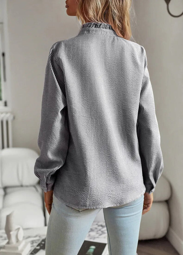 LAILA | Long Sleeve Blouse with Ruffles