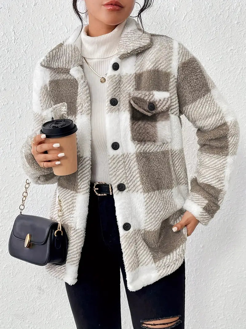Elena | Plush Fleece Winter Jacket