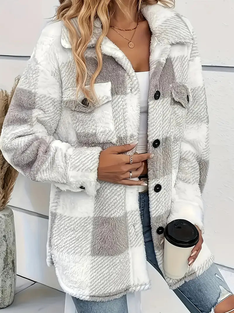Elena | Plush Fleece Winter Jacket
