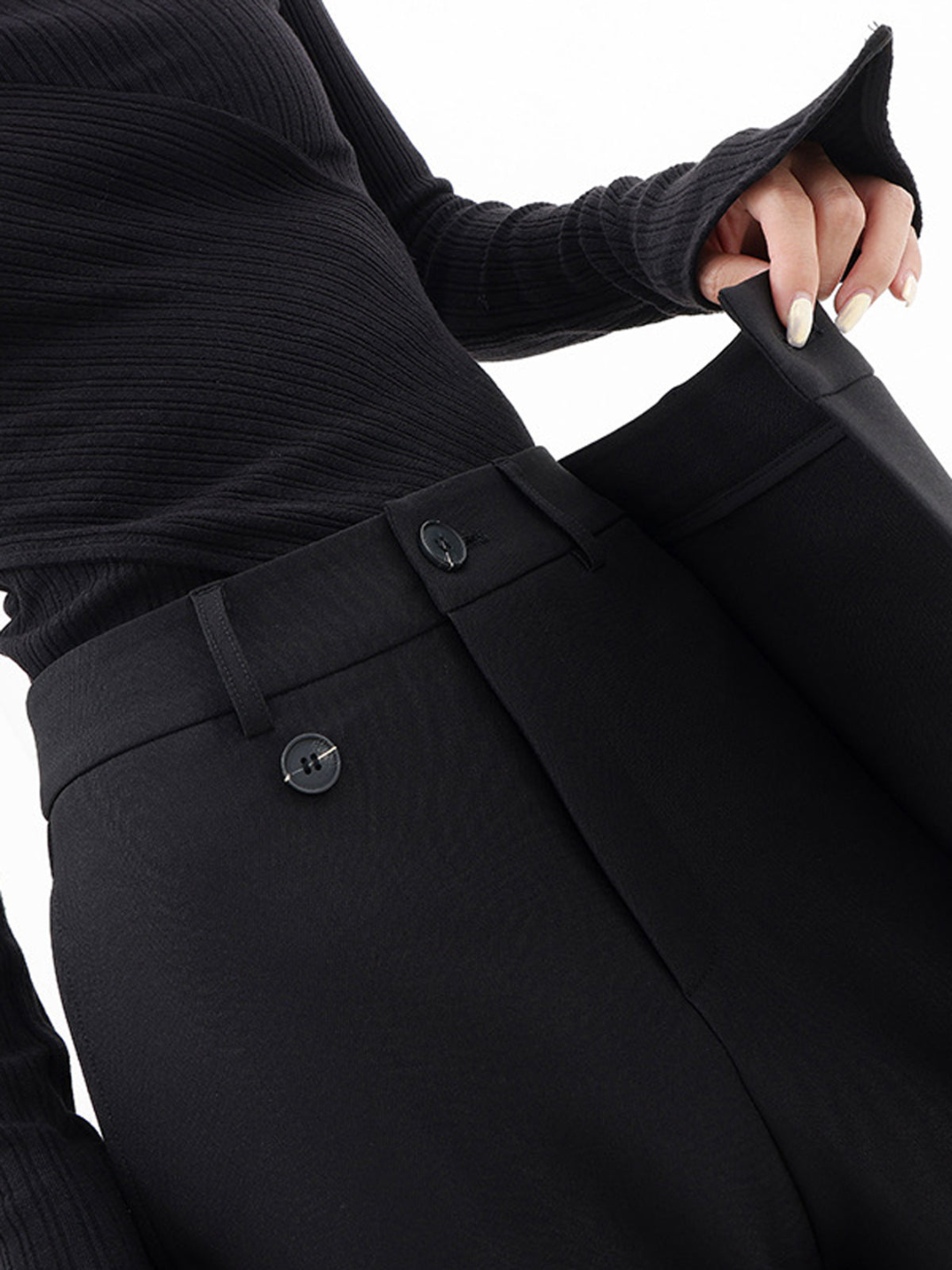 YULI | Flattering Asymmetric Waist Women's Trousers