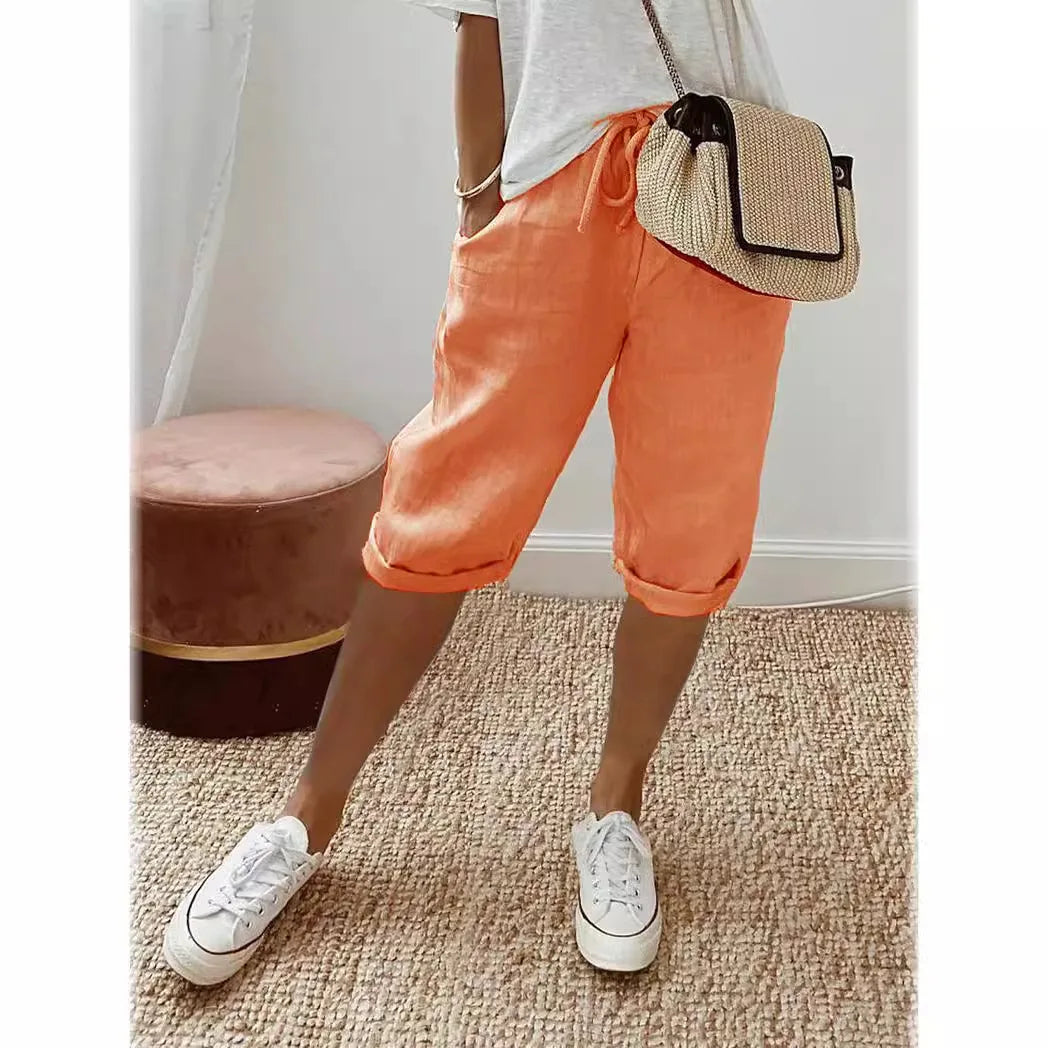 Nerina | Elegant Cotton-Linen Harem Pants