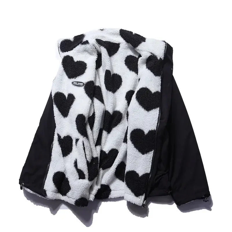 Daria™ | Reversible heart-pattern jacket