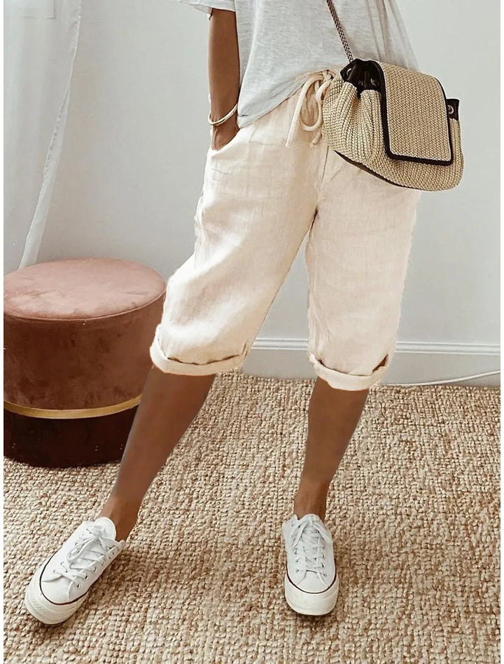 Nerina | Elegant Cotton-Linen Harem Pants