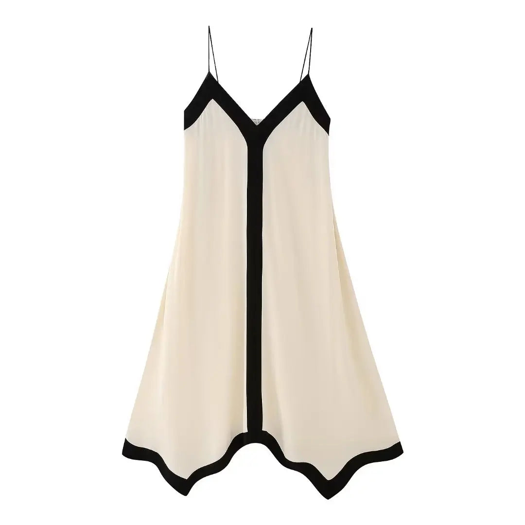 Lisa | Elegant White Shirt Dress with Delicate Stitch Details