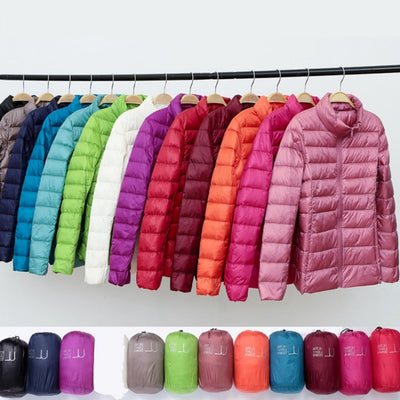 Myra | Ultra-light down jacket with sophisticated pleats