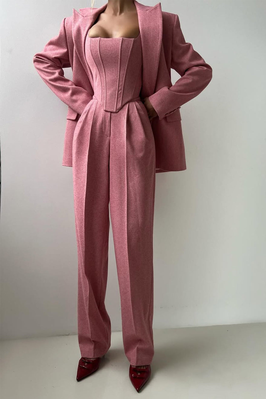 Dolce™ - Three-piece set with a double-breasted blazer