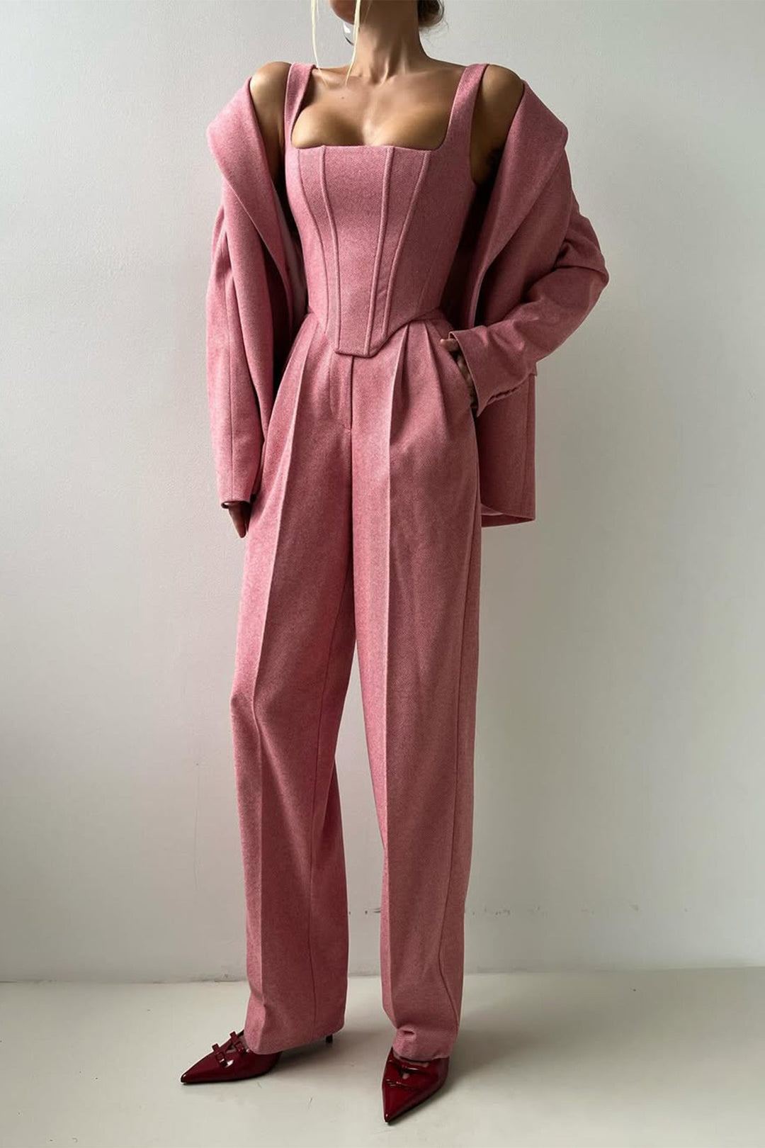 Dolce™ - Three-piece set with a double-breasted blazer
