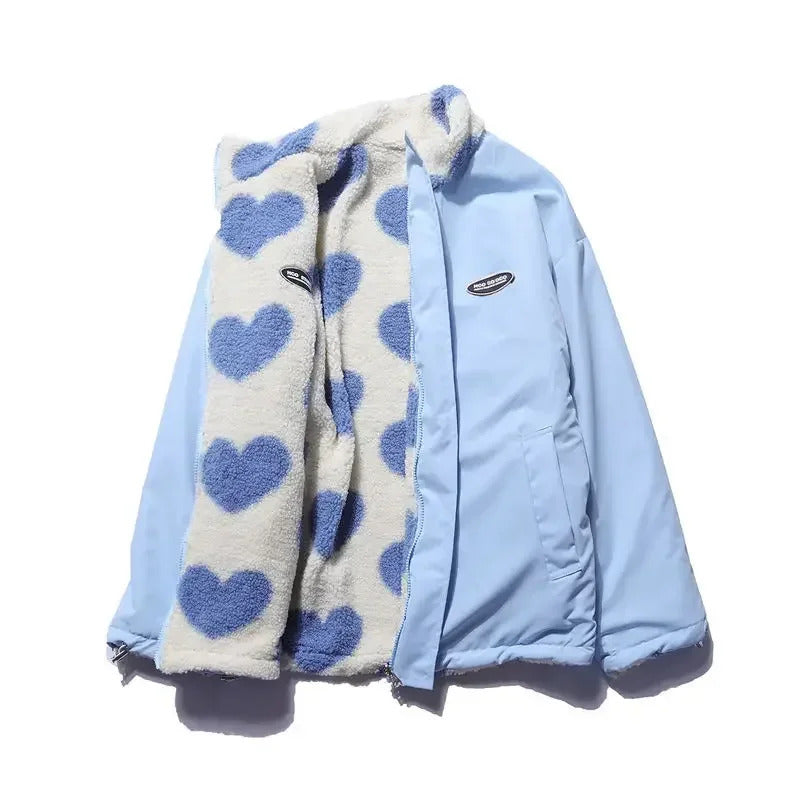 Daria™ | Reversible heart-pattern jacket