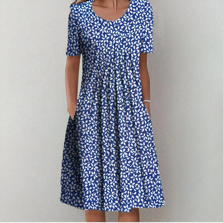 Hanna™ | Floral Midi Dress with Pockets