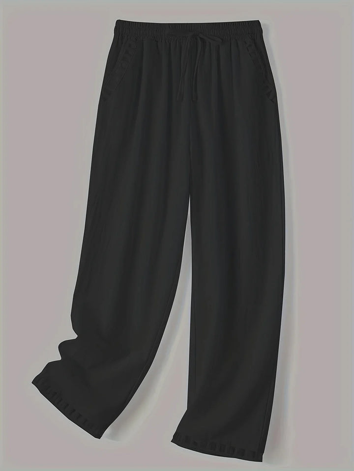 Tracey | Contrast Trim Cropped Pants