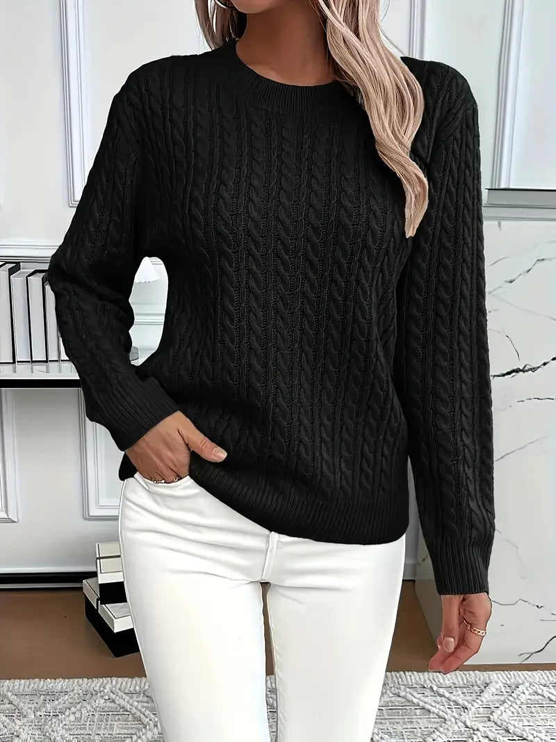 Bernila | Ladies' Cable Knit Jumper