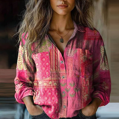 Morena™ | Vintage Printed Blouse