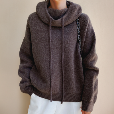 TIARNI | Cowl Neck Hoodie