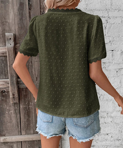Maxine | Elegant V-Neck All Season Blouse
