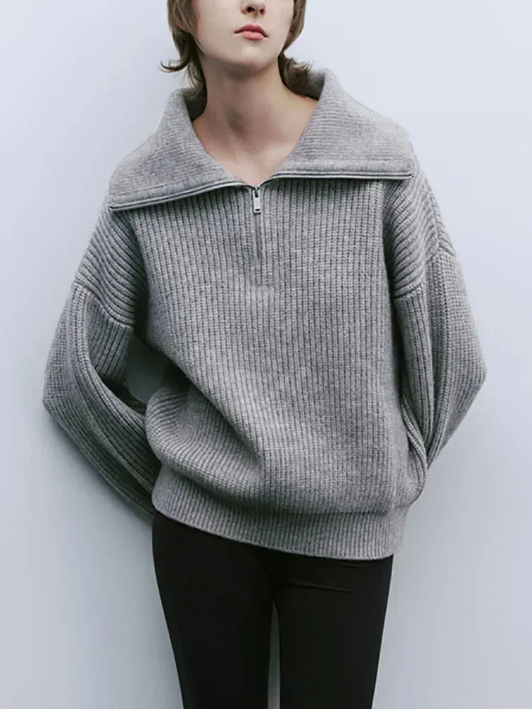 Ava | Zipper Sweater