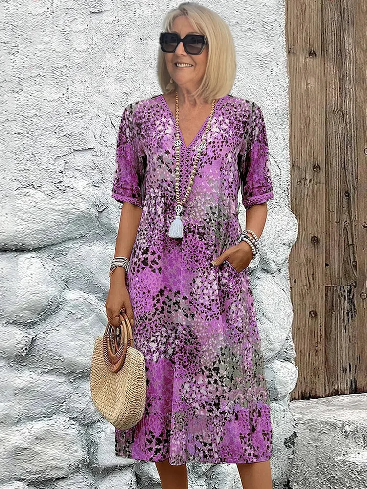 Harper | Elegant Floral Midi Dress