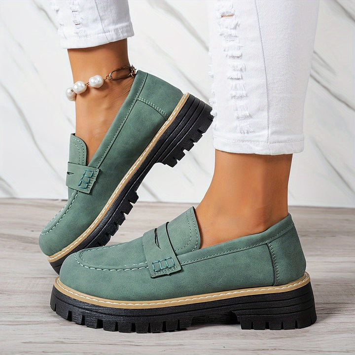 Tamsin | Chunky Sole Penny Loafers