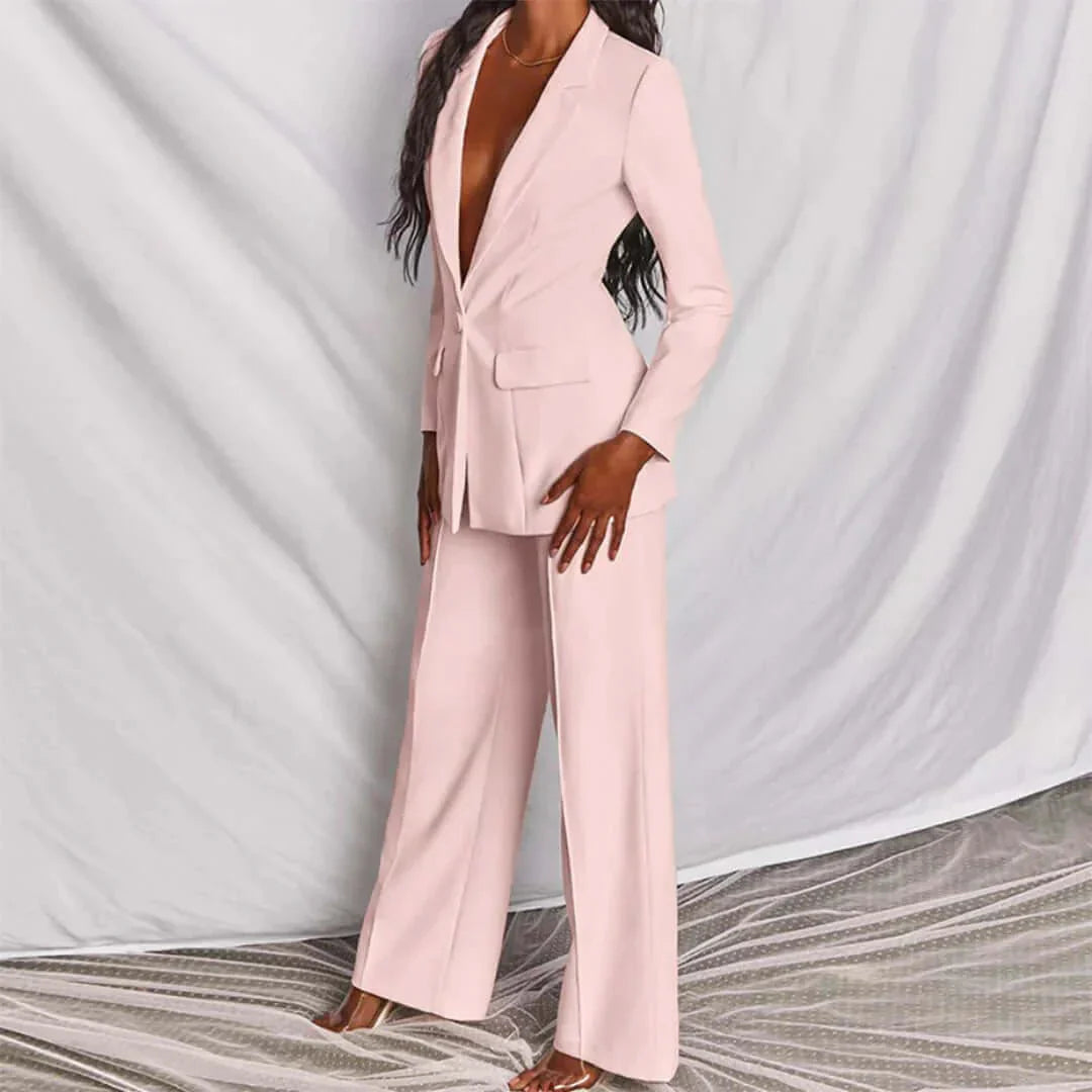 Meghan | Tailored Blazer & Wide-Leg Trousers