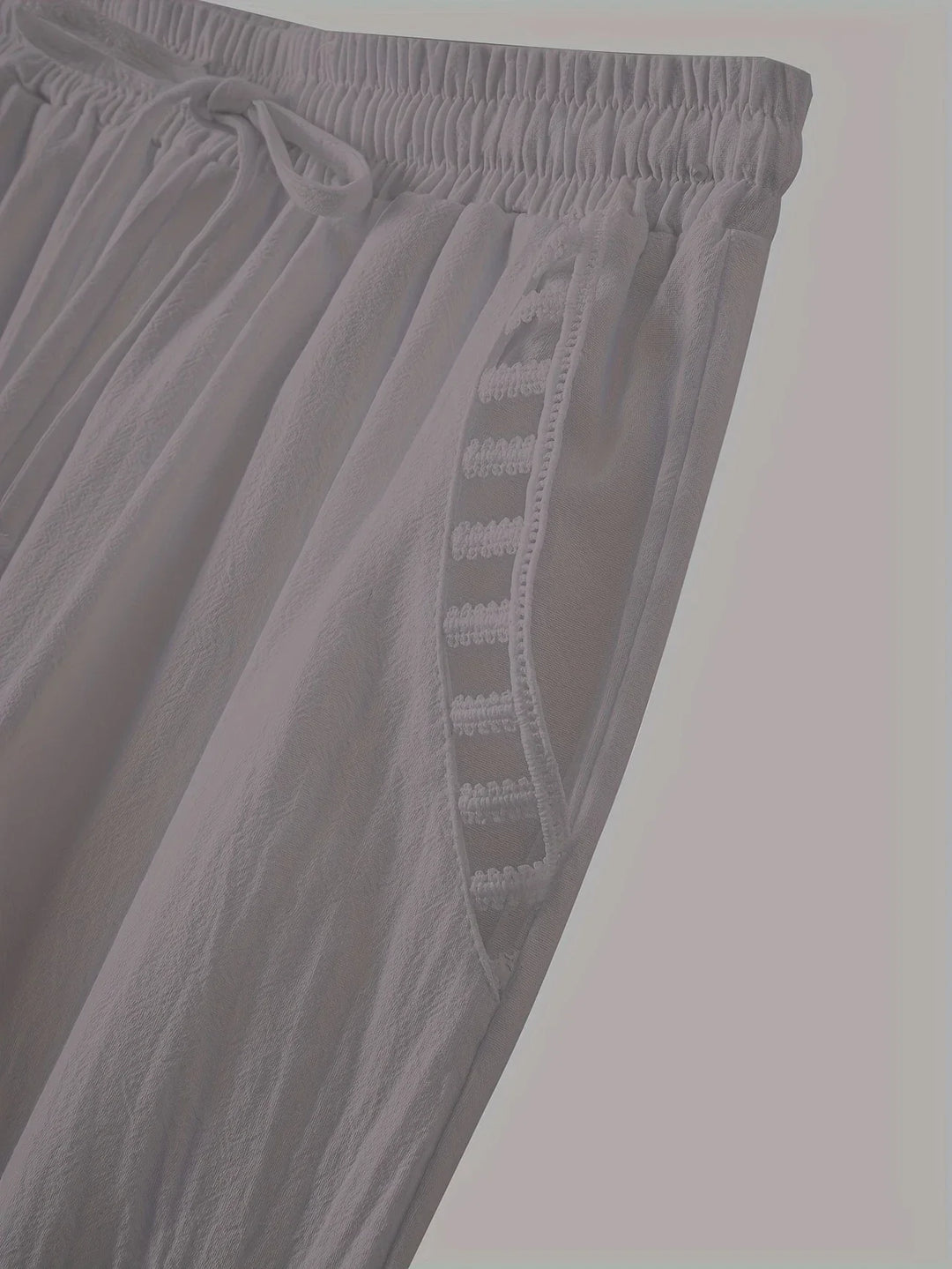 Tracey | Contrast Trim Cropped Pants