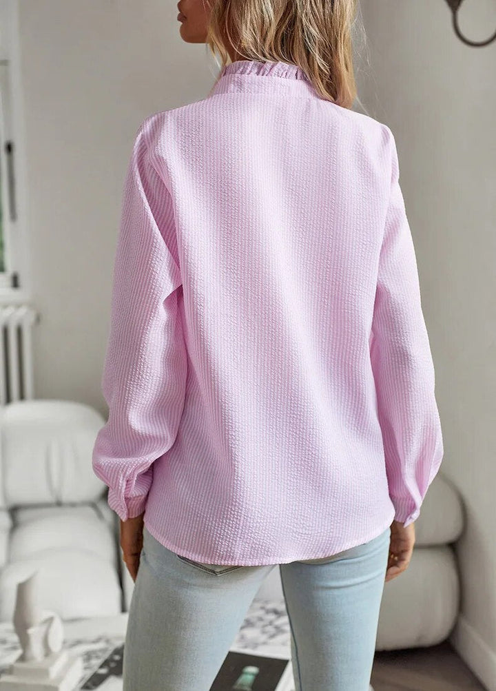 LAILA | Long Sleeve Blouse with Ruffles