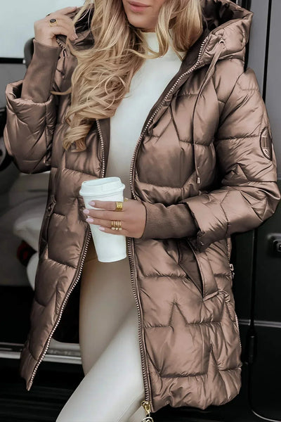 Savrani  | Stylish winter coat with hood and lining