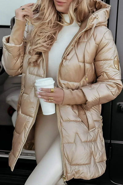 Savrani  | Stylish winter coat with hood and lining
