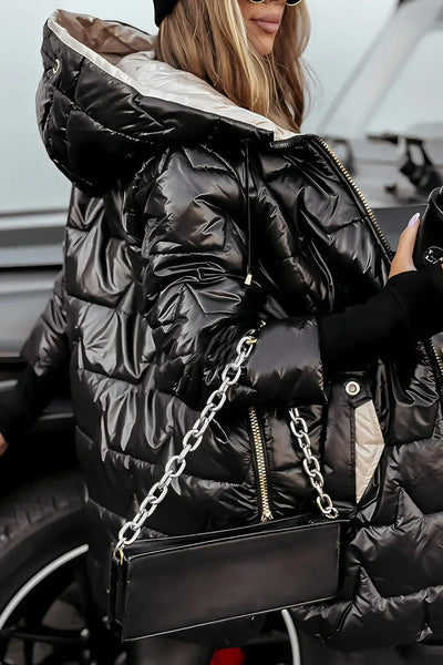 Savrani  | Stylish winter coat with hood and lining