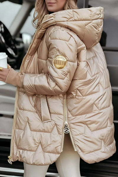 Savrani  | Stylish winter coat with hood and lining