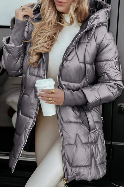 Savrani  | Stylish winter coat with hood and lining