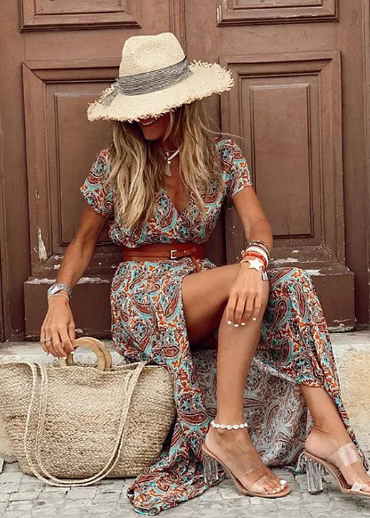 Aera | Elegant Bohemian Maxi Dress
