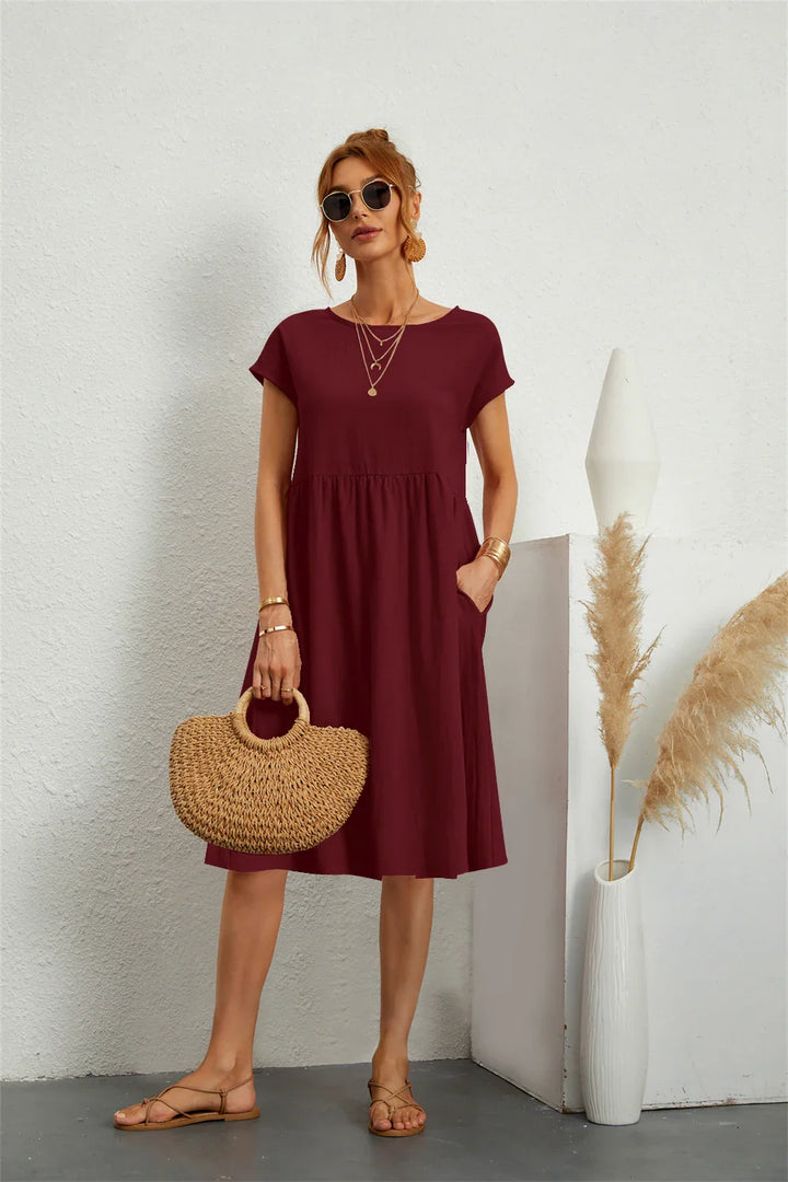 Sage | Casual Pocket Dress