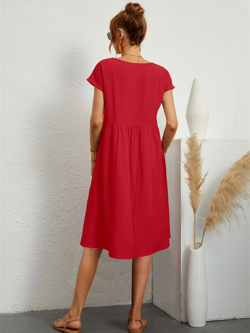 Sage | Casual Pocket Dress